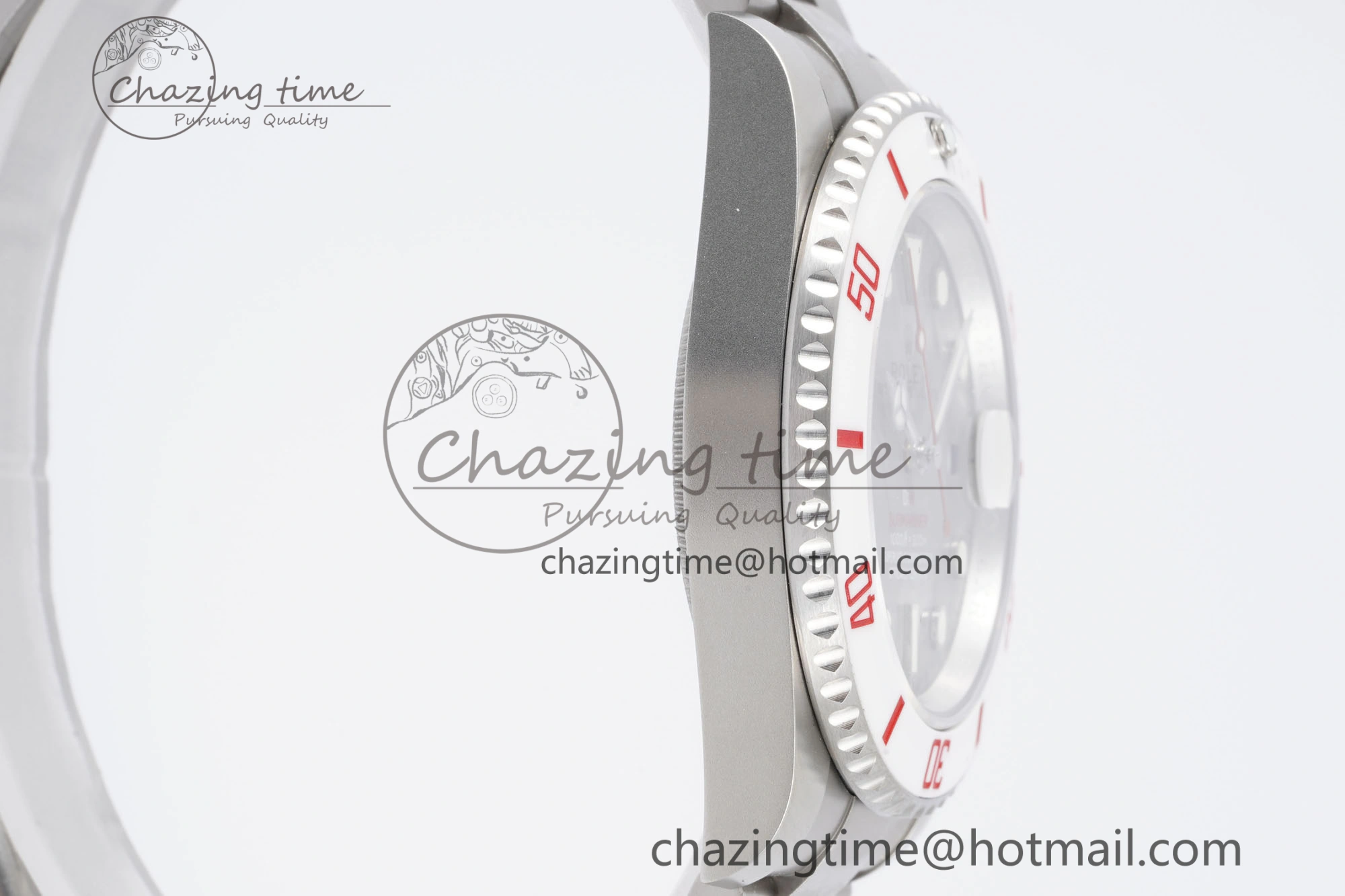 Submariner Sandblasted DIWF Best Edition White Bezel Gray Dial Dial on SS Bracelet VR3135