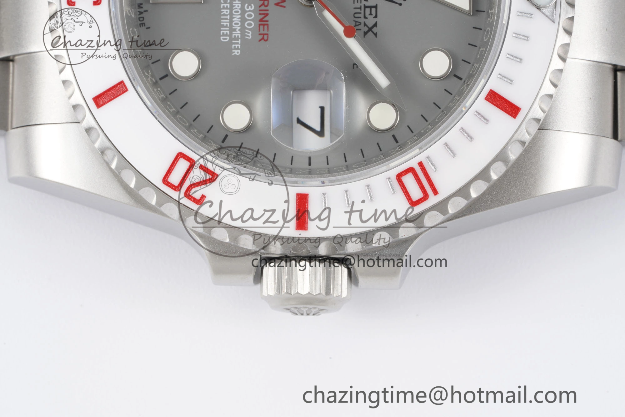 Submariner Sandblasted DIWF Best Edition White Bezel Gray Dial Dial on SS Bracelet VR3135