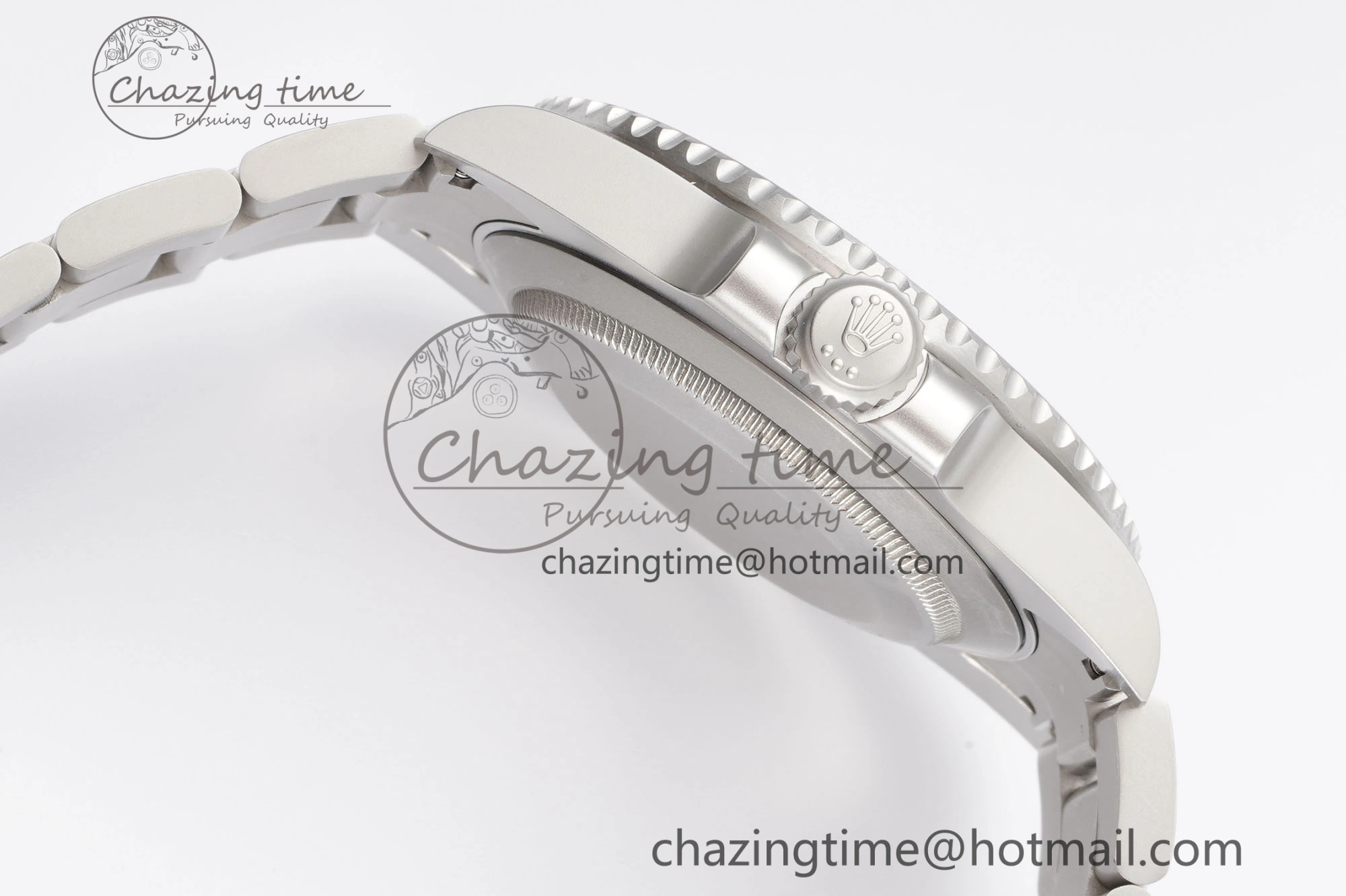 Submariner Sandblasted DIWF Best Edition White Bezel Pink Dial Dial on SS Bracelet VR3135