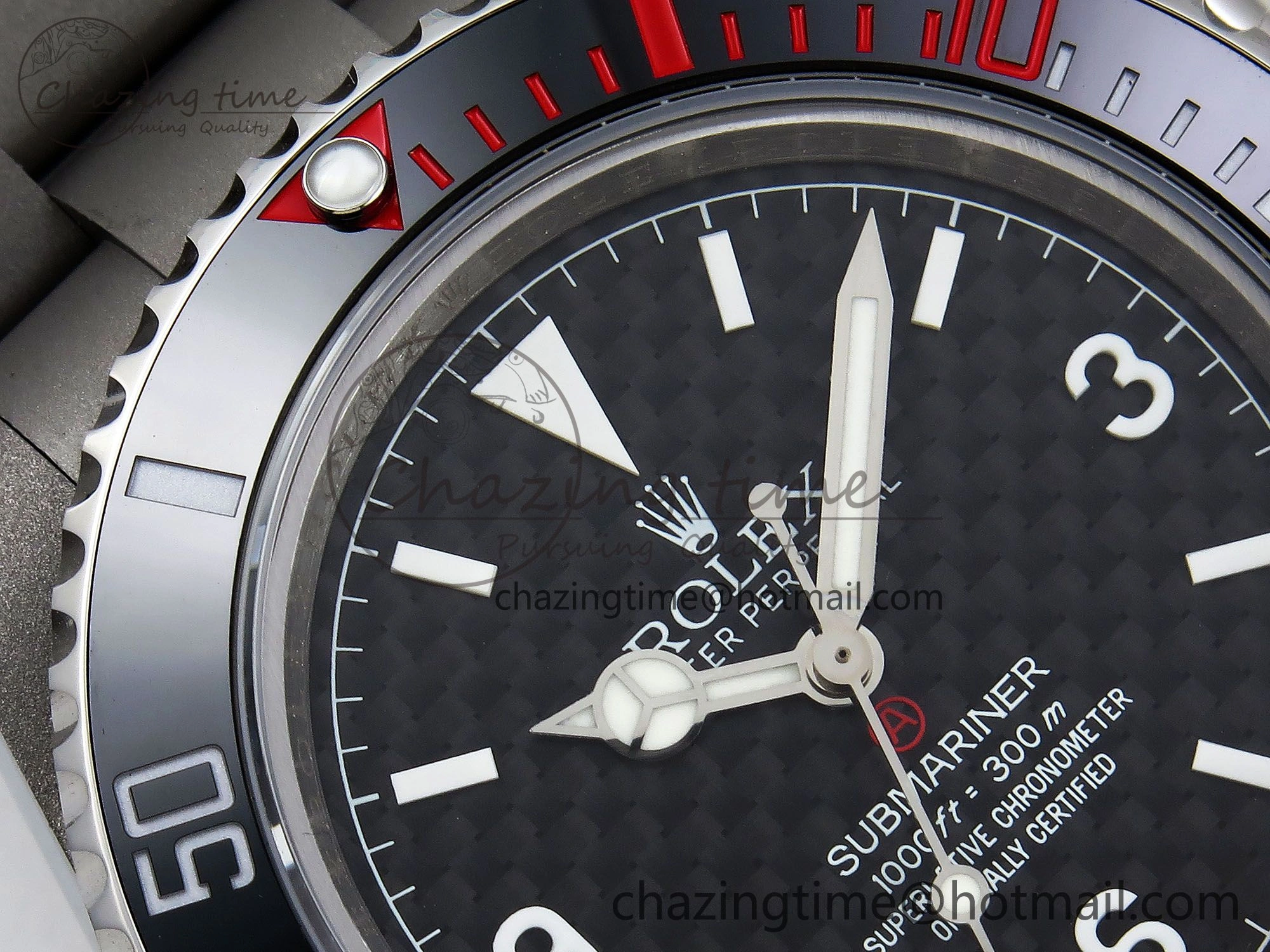 Submariner Sandblasted JDF Best Edition Black Ceramic Bezel Carbon Dial Dial on SS Bracelet SA3130