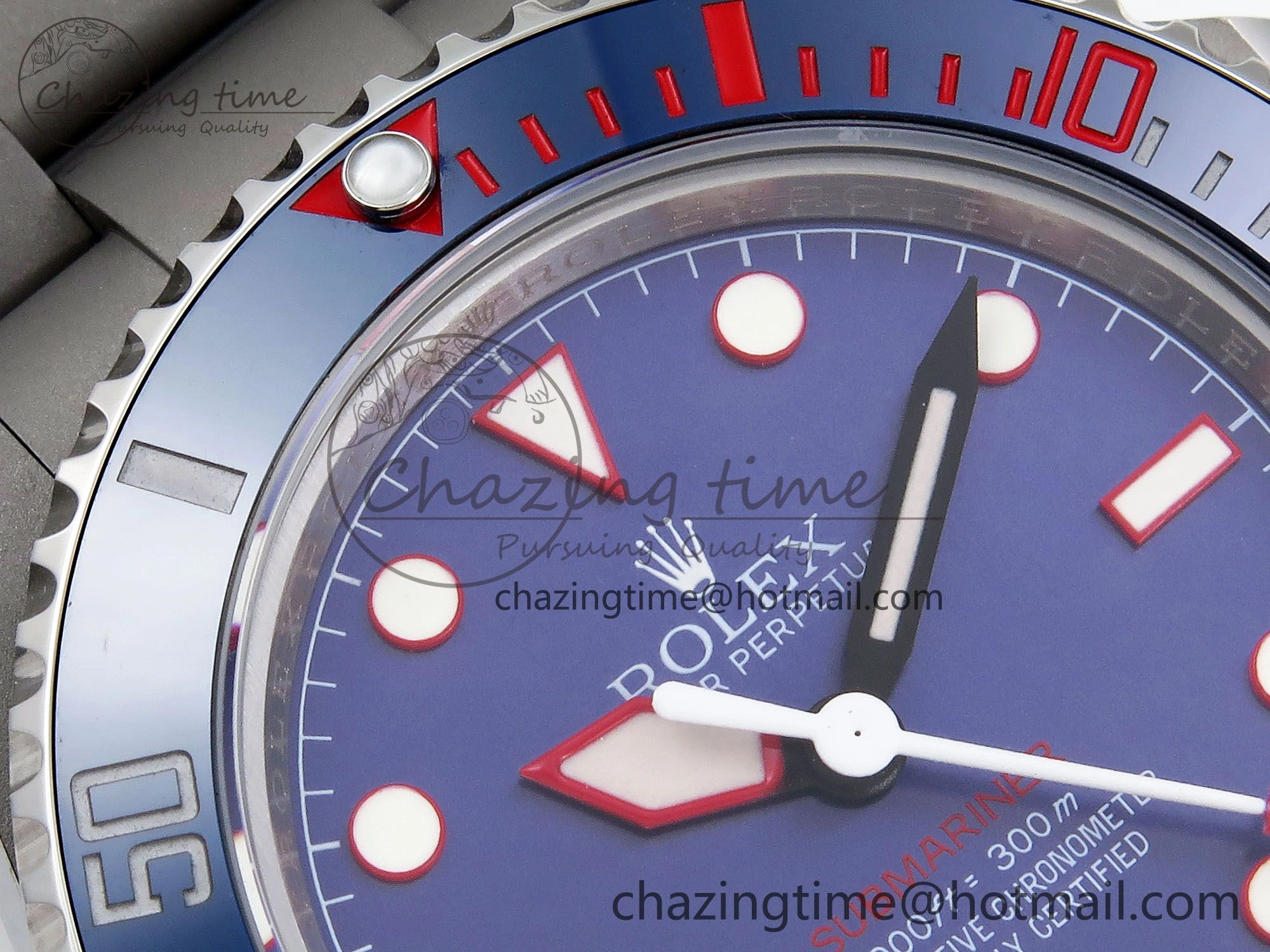 Submariner Sandblasted JDF Best Edition Blue Ceramic Bezel Blue Dial Dial on SS Bracelet SA3130