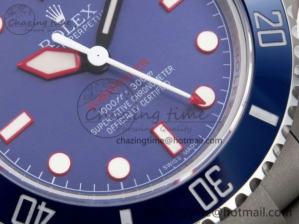 Submariner Sandblasted JDF Best Edition Blue Ceramic Bezel Blue Dial Dial on SS Bracelet SA3130