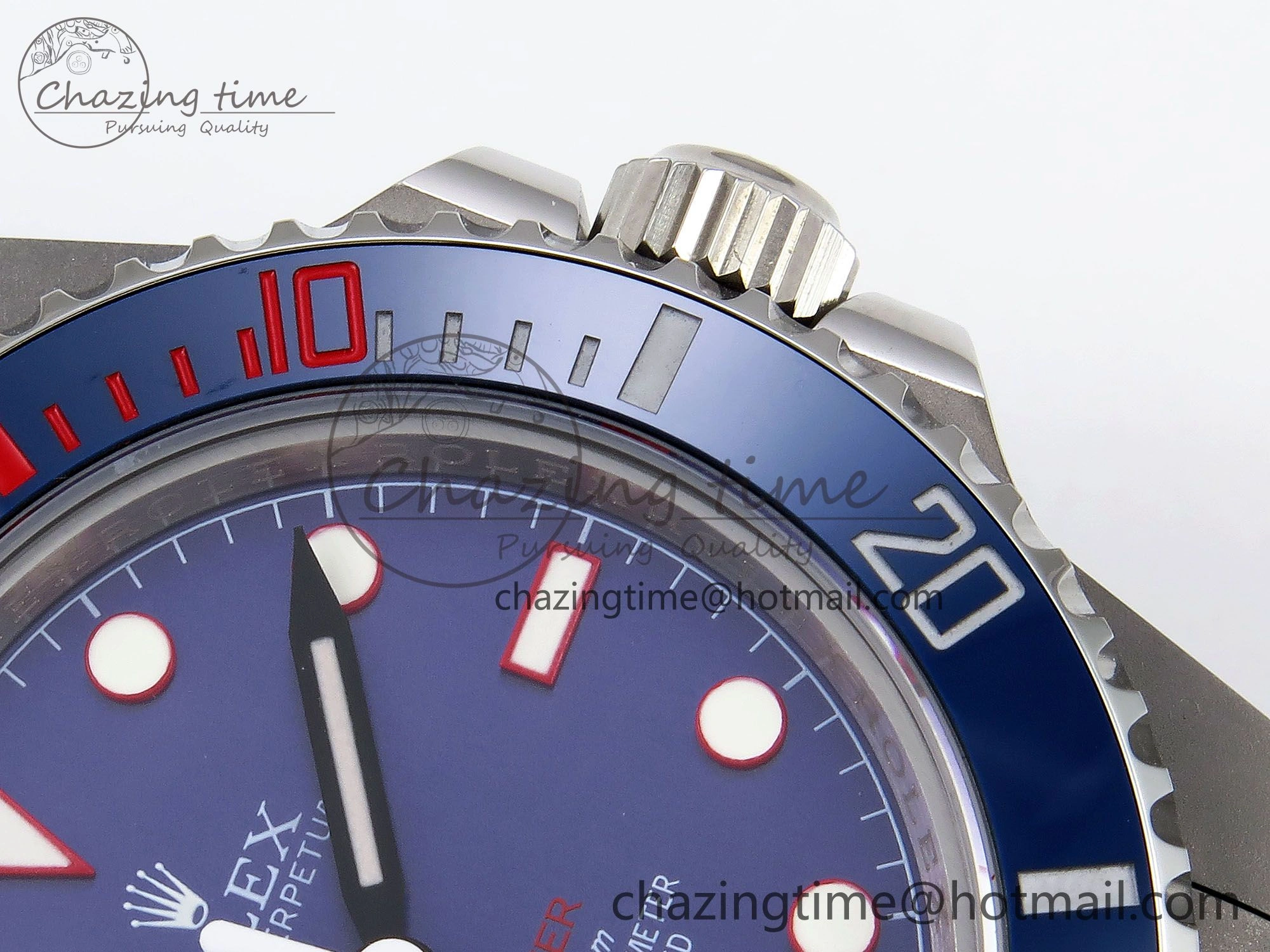Submariner Sandblasted JDF Best Edition Blue Ceramic Bezel Blue Dial Dial on SS Bracelet SA3130