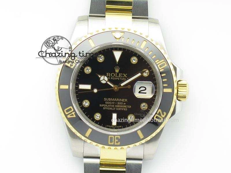 Submariner TT Black Diamond Dial BP Maker Best Edition Swiss ETA2836