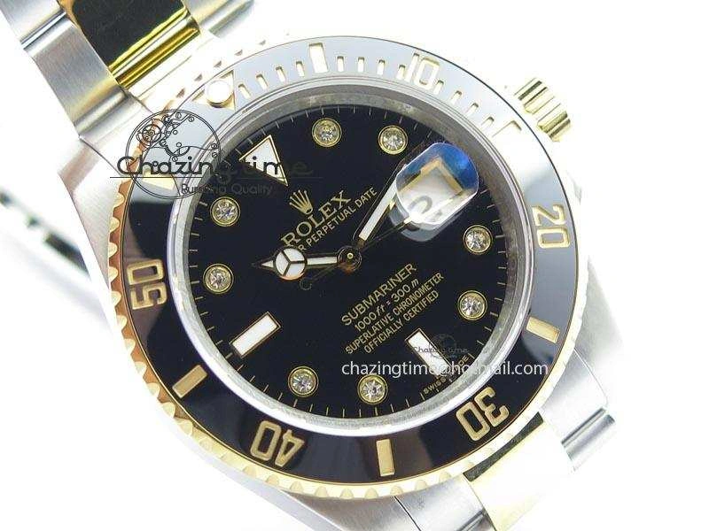 Submariner TT Black Diamond Dial BP Maker Best Edition Swiss ETA2836