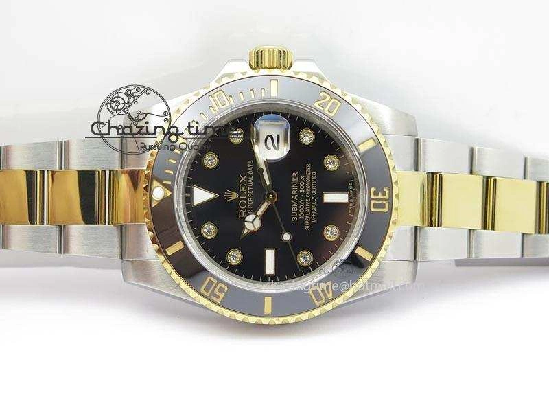 Submariner TT Black Diamond Dial BP Maker Best Edition Swiss ETA2836