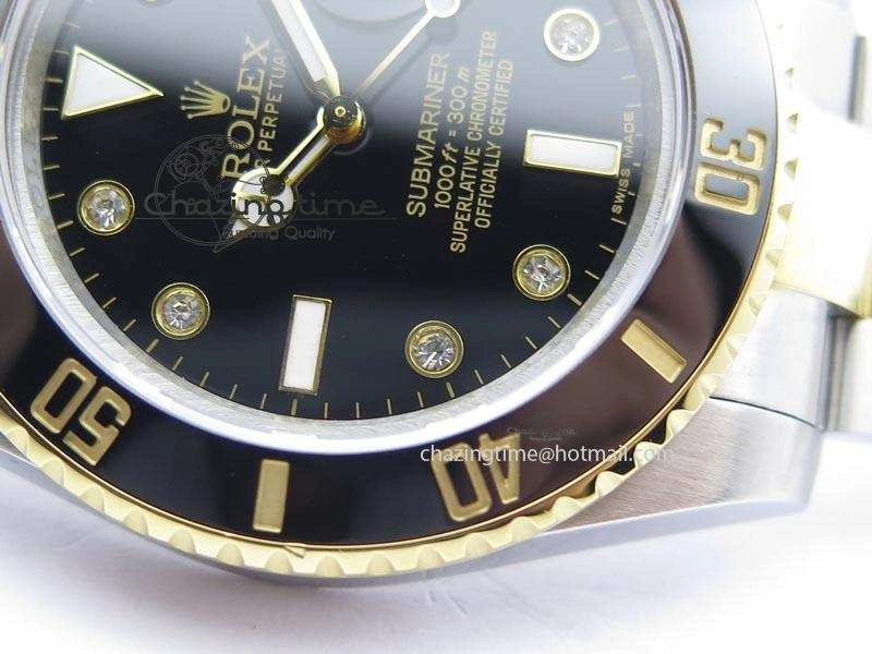 Submariner TT Black Diamond Dial BP Maker Best Edition Swiss ETA2836
