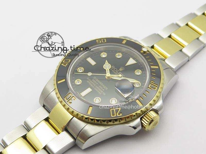 Submariner TT Black Diamond Dial BP Maker Best Edition Swiss ETA2836