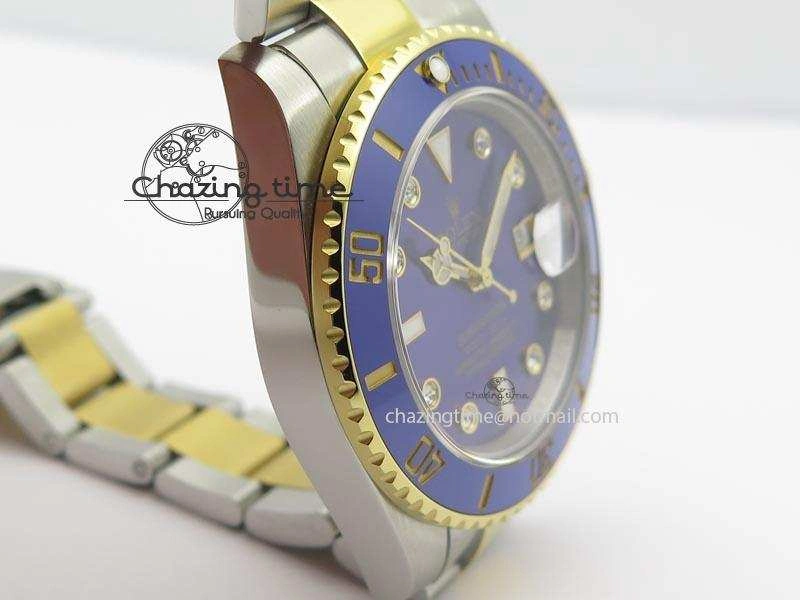 Submariner TT Blue Dial Diamond BP Maker Best Edition Swiss ETA2836