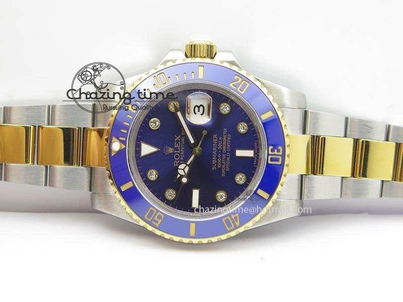 Submariner TT Blue Dial Diamond BP Maker Best Edition Swiss ETA2836