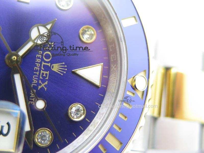 Submariner TT Blue Dial Diamond BP Maker Best Edition Swiss ETA2836