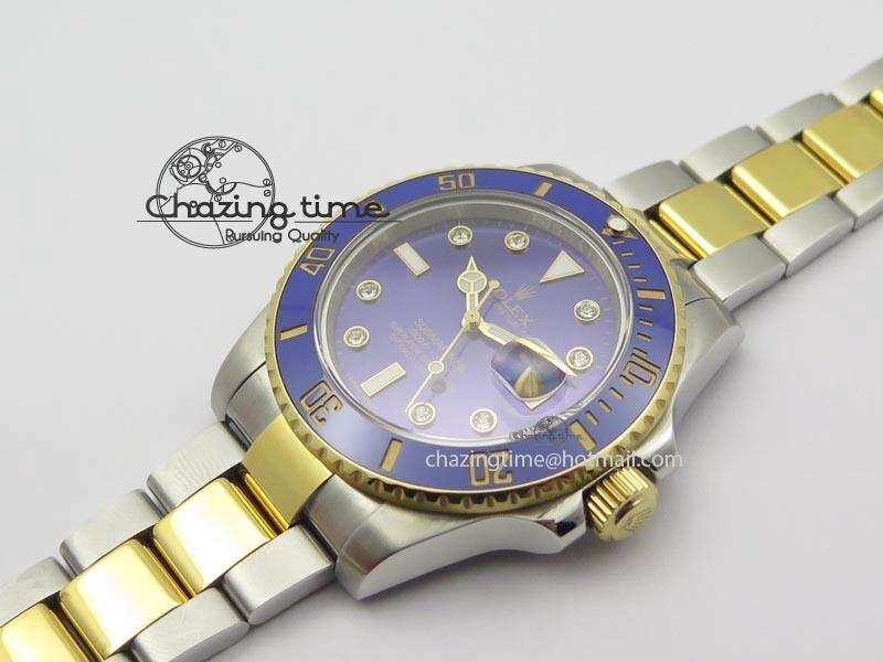 Submariner TT Blue Dial Diamond BP Maker Best Edition Swiss ETA2836