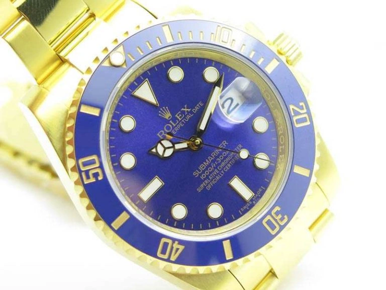 Submariner TW Best Edition 116618LB Blue Full YG Wrapped A2836