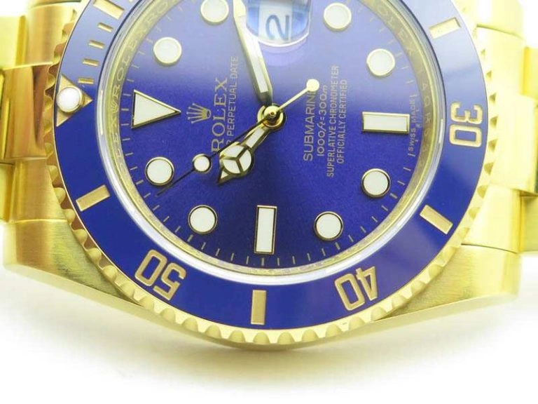 Submariner TW Best Edition 116618LB Blue Full YG Wrapped A2836