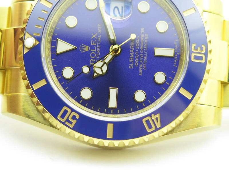 Submariner TW Best Edition 116618LB Blue Full YG Wrapped A2836