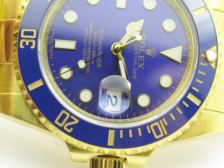 Submariner TW Best Edition 116618LB Blue Full YG Wrapped A2836