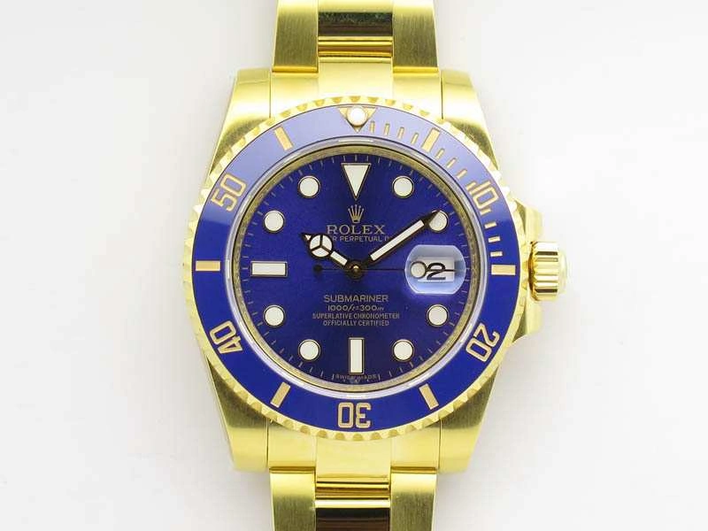 Submariner TW Best Edition 116618LB Blue Full YG Wrapped A2836
