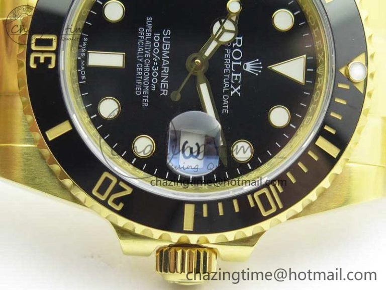 Submariner TW Best Edition 116618LN Black Full YG Wrapped A2836