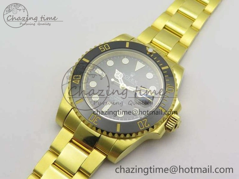 Submariner TW Best Edition 116618LN Black Full YG Wrapped A2836