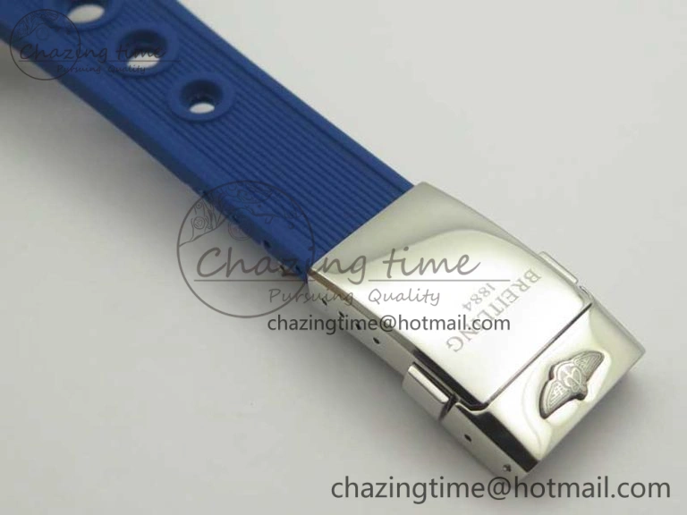 Super Ocean Heritage 46mm SS Blue Bezel Blue Dial on SS Mesh Bracelet A2824