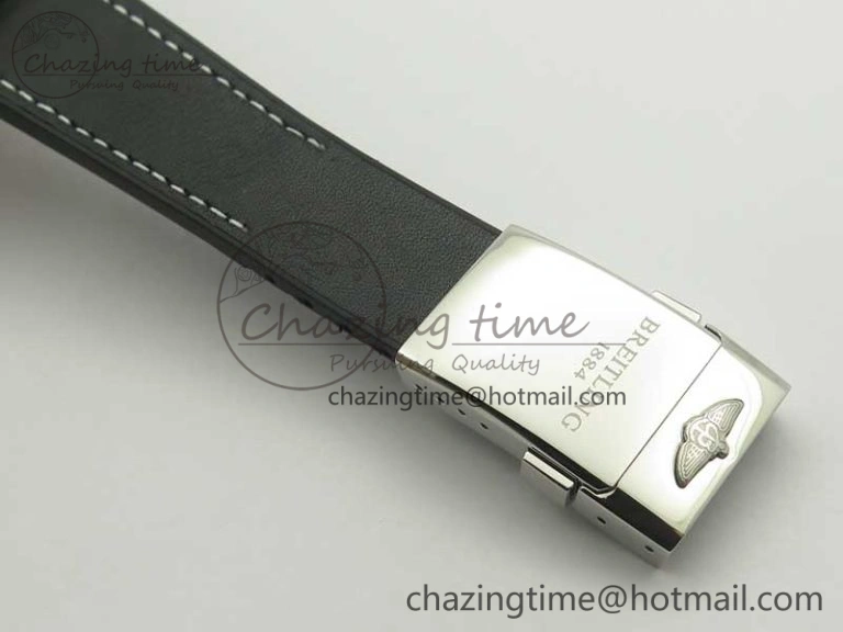 Super Ocean Heritage 46mm SS RG Bezel Black Dial on SS Mesh Bracelet A2824