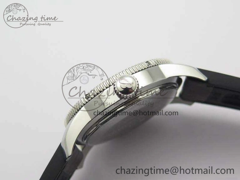 Super Ocean Heritage Brown Ceramic Bezel SS Gray Dial On Brown Gummy Strap A2824