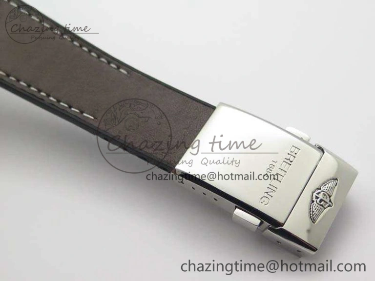 Super Ocean Heritage Brown Ceramic Bezel SS Gray Dial On Brown Gummy Strap A2824