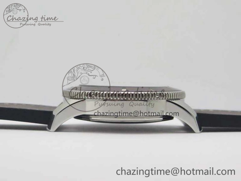 Super Ocean Heritage Brown Ceramic Bezel SS Gray Dial On Brown Gummy Strap A2824