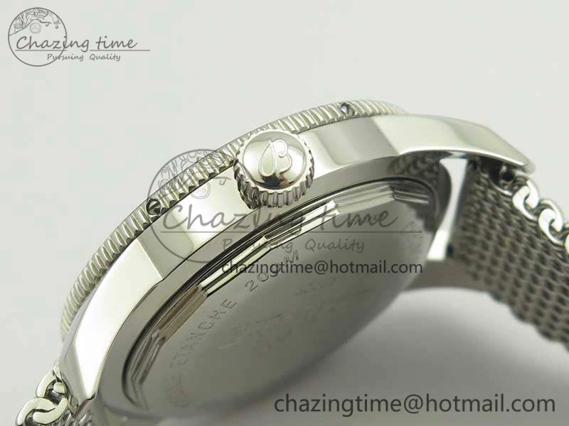 Super Ocean Heritage Brown Ceramic Bezel SS Gray Dial On SS Bracelet A2824