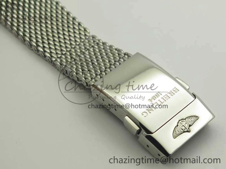 Super Ocean Heritage Brown Ceramic Bezel SS Gray Dial On SS Bracelet A2824