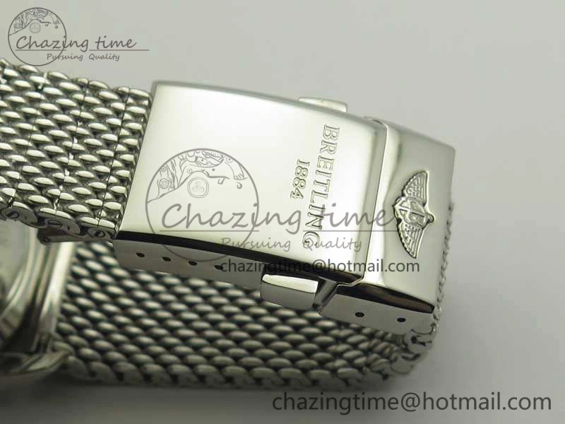 Super Ocean Heritage Brown Ceramic Bezel SS Gray Dial On SS Bracelet A2824