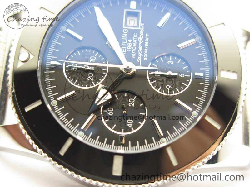 SuperOcean 1884 Heritage SS Black Dial On Bracelet A7750