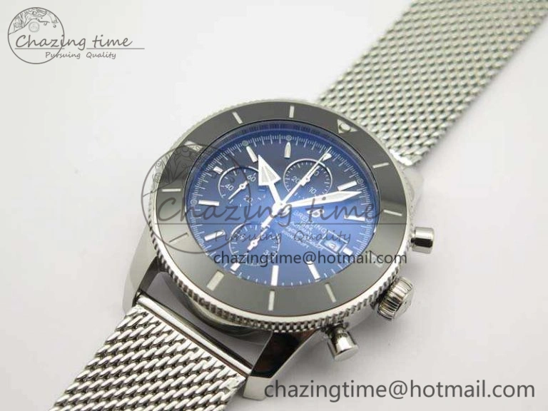SuperOcean 1884 Heritage SS Black Dial On Bracelet A7750