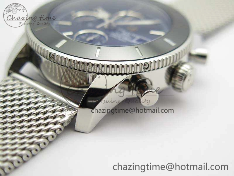 SuperOcean 1884 Heritage SS Black Dial On Bracelet A7750