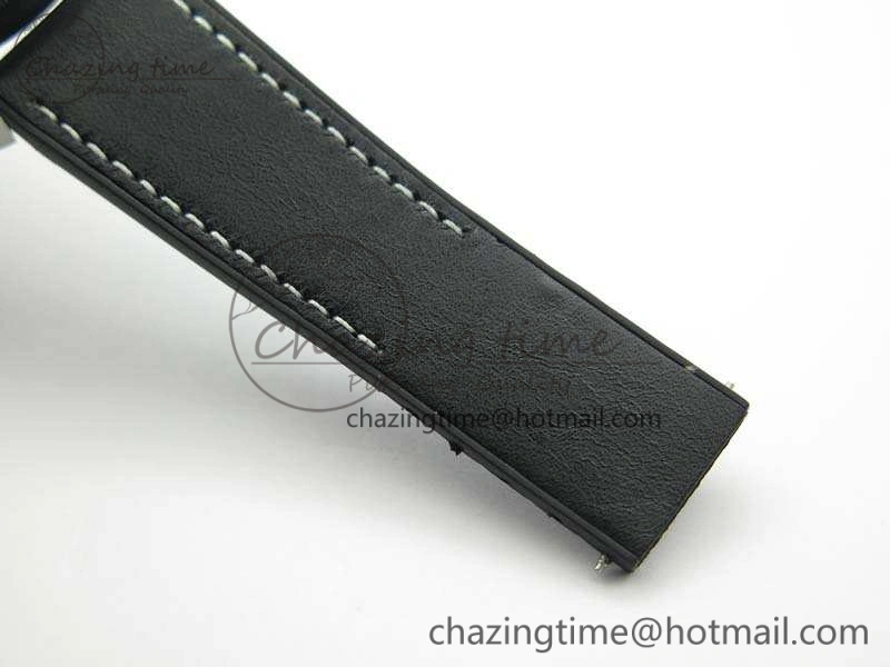 SuperOcean 1884 Heritage SS Black Dial On Leather Strap A7750