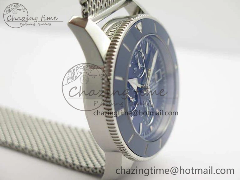 SuperOcean 1884 Heritage SS Blue Dial On Bracelet A7750
