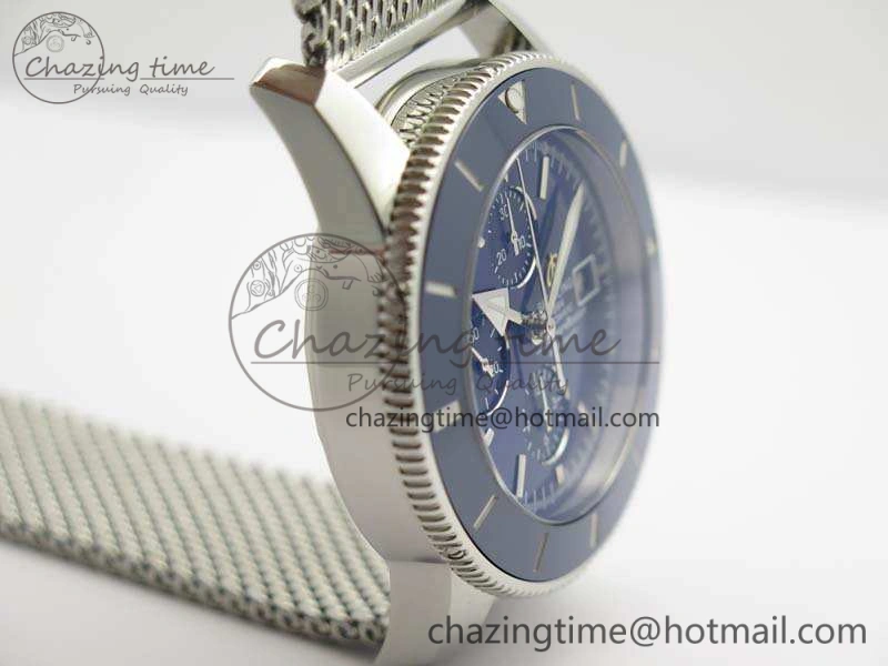 SuperOcean 1884 Heritage SS Blue Dial On Bracelet A7750