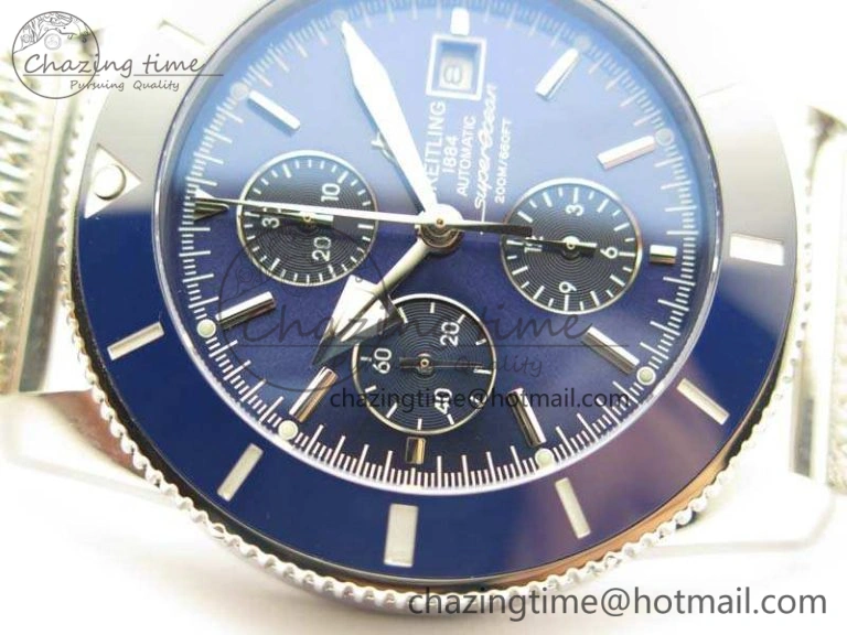 SuperOcean 1884 Heritage SS Blue Dial On Bracelet A7750