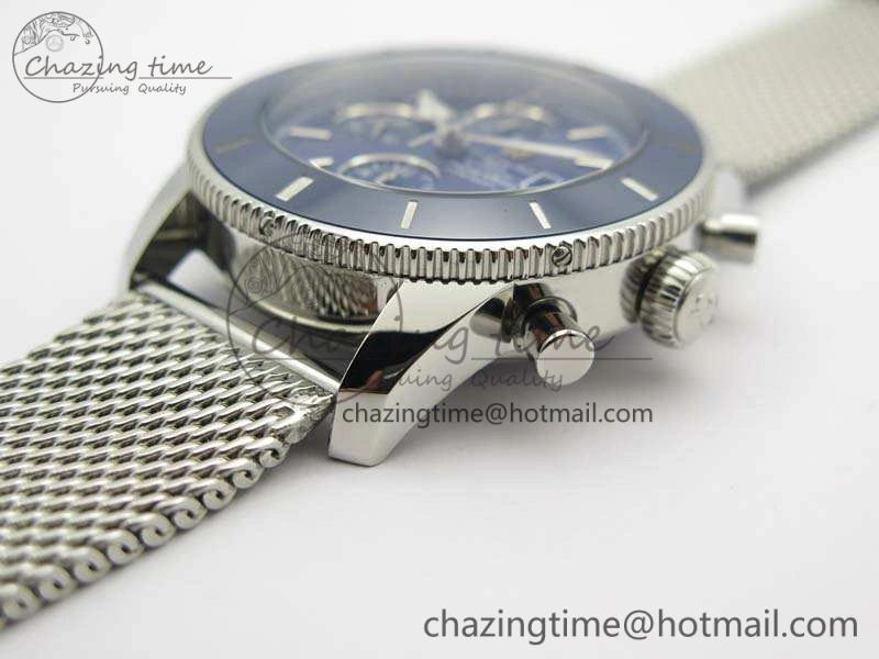 SuperOcean 1884 Heritage SS Blue Dial On Bracelet A7750