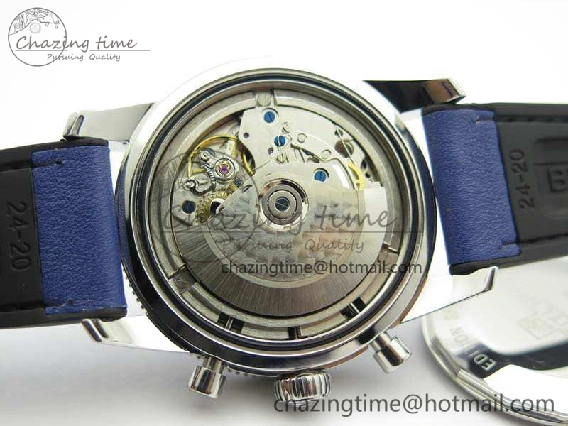 SuperOcean 1884 Heritage SS Blue Dial On Leather Strap A7750