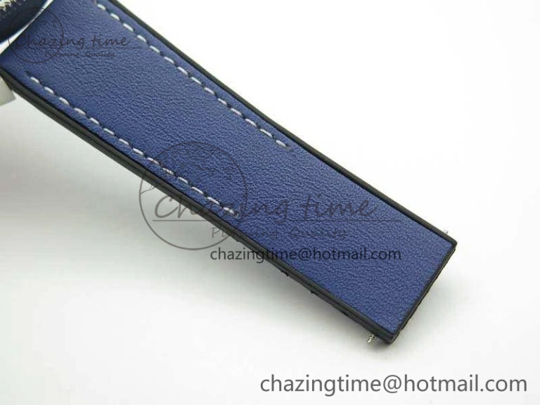 SuperOcean 1884 Heritage SS Blue Dial On Leather Strap A7750