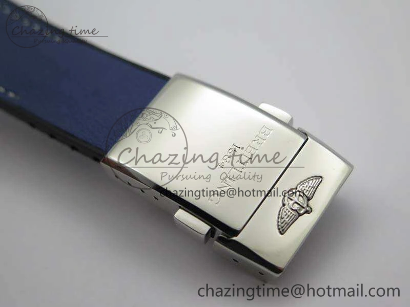 SuperOcean 1884 Heritage SS Blue Dial On Leather Strap A7750