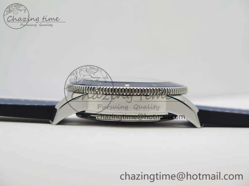 SuperOcean 1884 Heritage SS Blue Dial On Leather Strap A7750