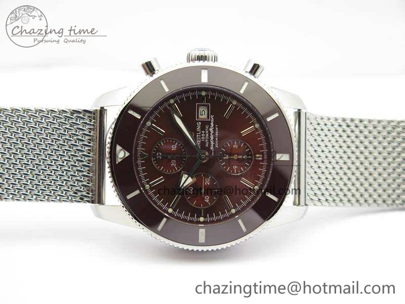 SuperOcean 1884 Heritage SS Brown Dial On Bracelet A7750