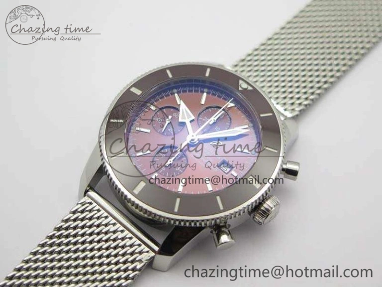 SuperOcean 1884 Heritage SS Brown Dial On Bracelet A7750