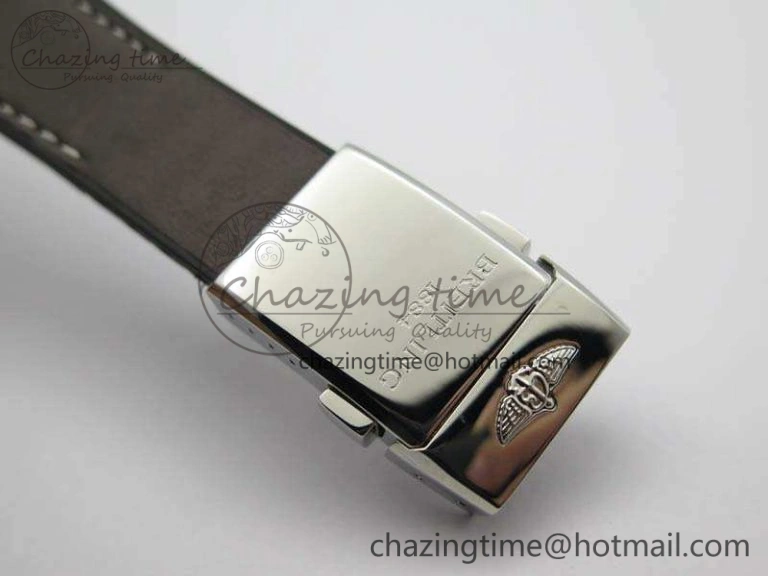 SuperOcean 1884 Heritage SS Brown Dial On Leather Strap A7750