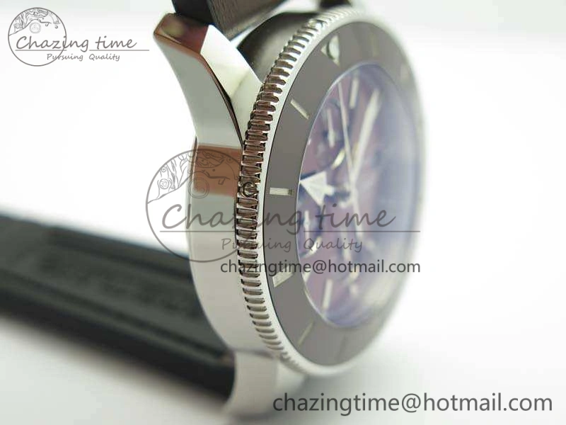 SuperOcean 1884 Heritage SS Brown Dial On Leather Strap A7750