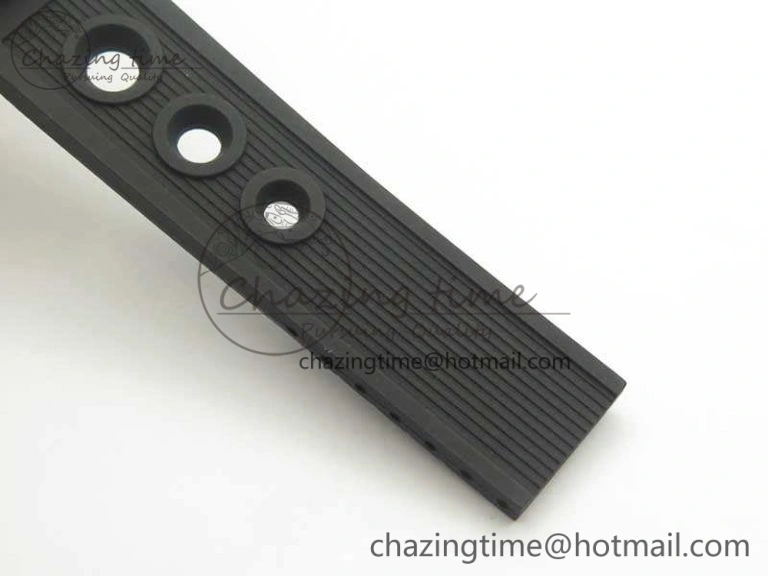 SuperOcean 42mm A17321 SS 1:1 Best Edition Black Dial On Rubber Strap A2824 (Free Rubber Strap)