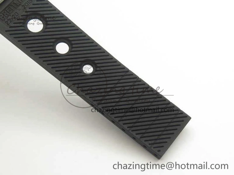 SuperOcean 42mm A17321 SS 1:1 Best Edition Black Dial On Rubber Strap A2824 (Free Rubber Strap)