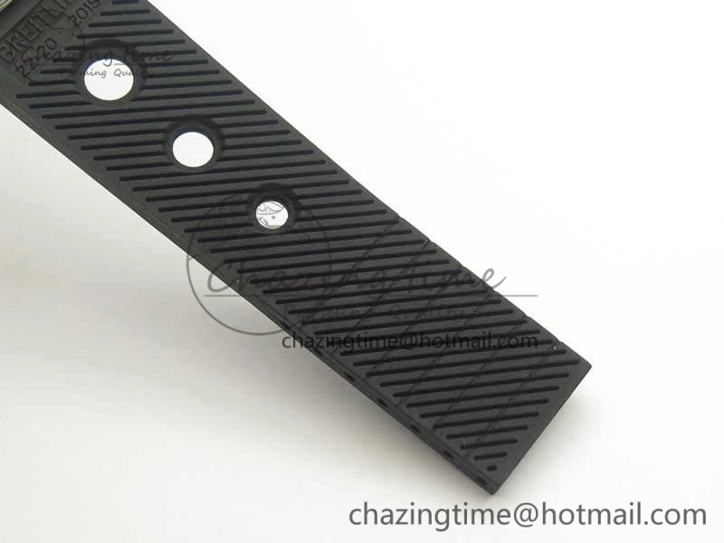 SuperOcean 42mm A17321 SS 1:1 Best Edition Black Dial On Rubber Strap A2824 (Free Rubber Strap)